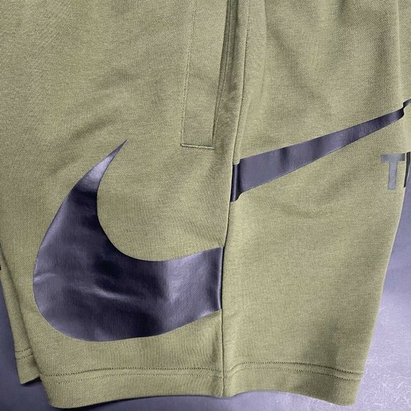 Nike NSW Swoosh French Terry Shorts Green Black Men’s Sizes DD5997-326 Vintage - Picture 5 of 8